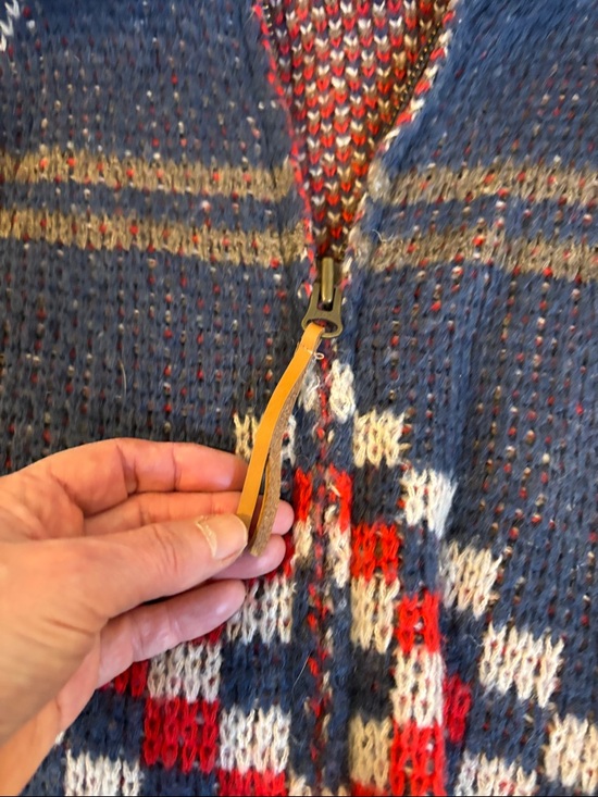 Aeropostale Navy Hooded Zip Cardigan with Red Accent Pattern - Picture 5 of 6